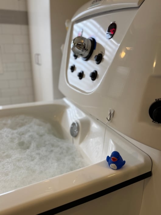 Therapeutic Spa Close Up with bubbles
